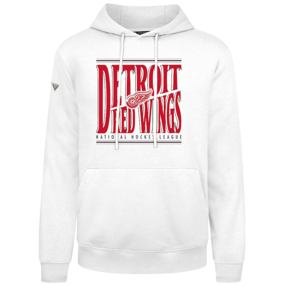 Detroit Red Wings Levelwear Podium Powerhouse Pullover Hoodie - White | US 203092579