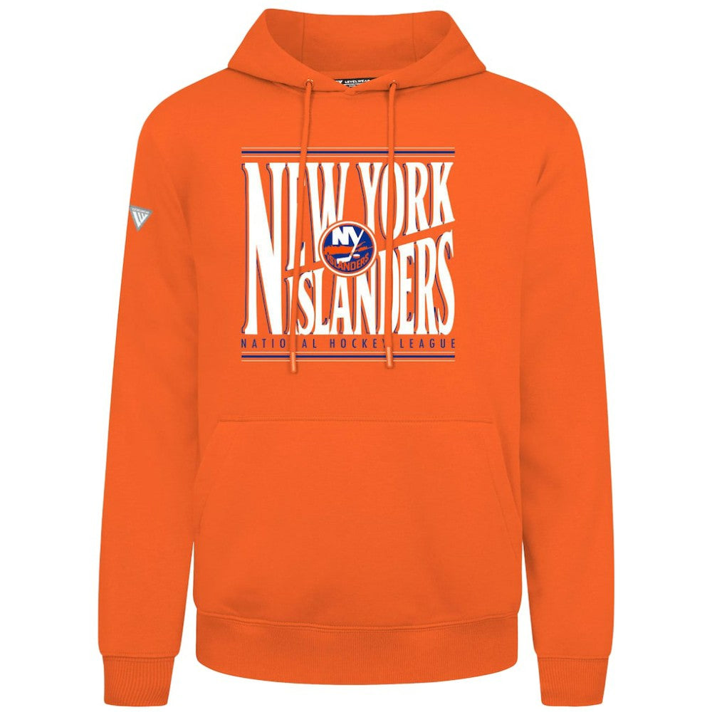 New York Islanders Levelwear Podium Powerhouse Pullover Hoodie - Orange | US 203092583
