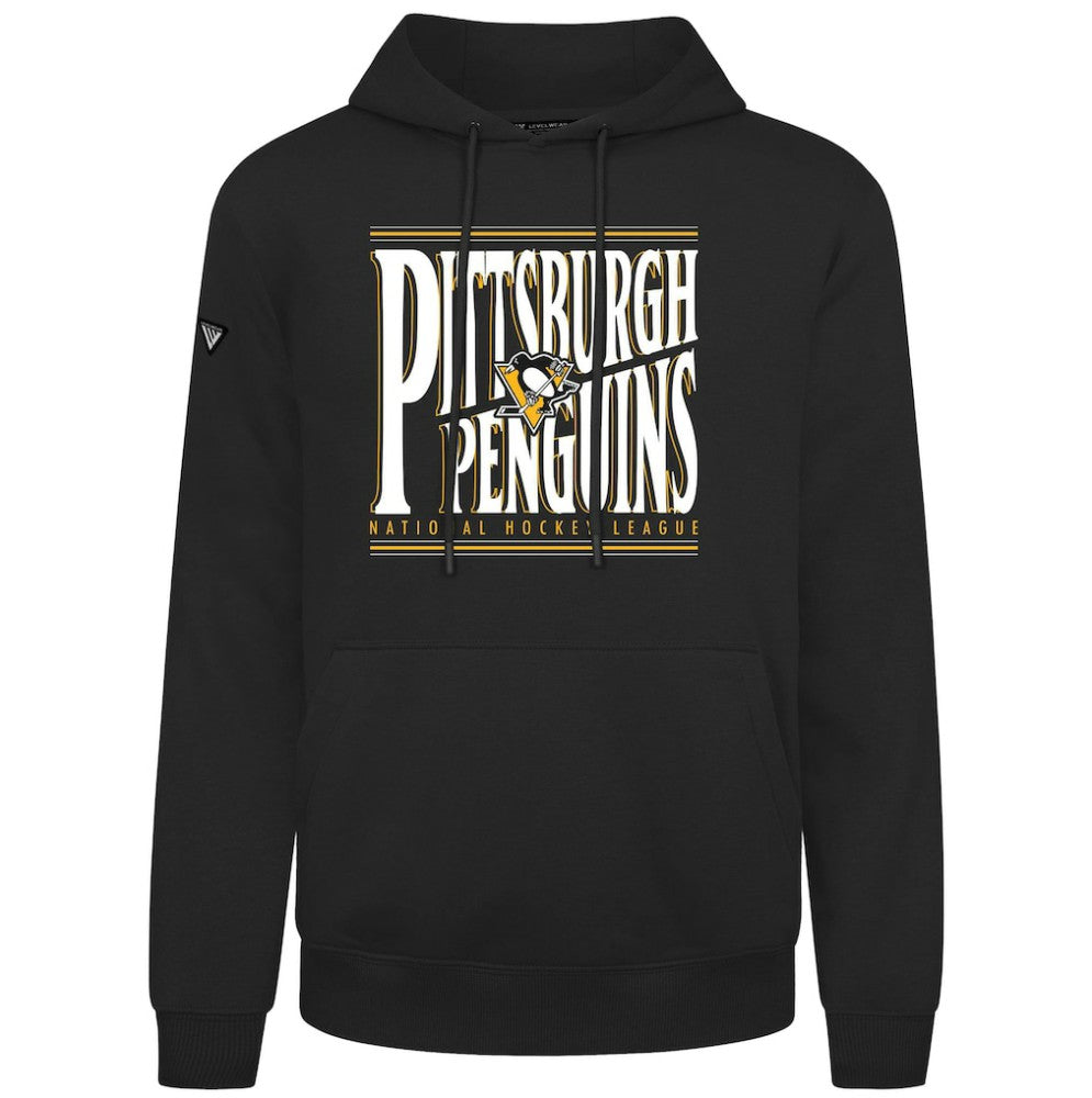 Pittsburgh Penguins Levelwear Podium Powerhouse Pullover Hoodie - Black | US 203092587