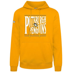 Pittsburgh Penguins Levelwear Podium Powerhouse Pullover Hoodie - Gold | US 203092588
