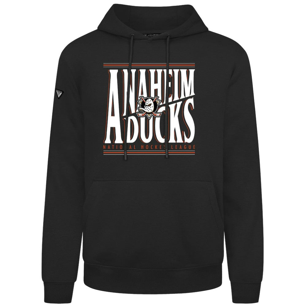 Anaheim Ducks Levelwear Podium Powerhouse Pullover Hoodie - Black | US 203092589