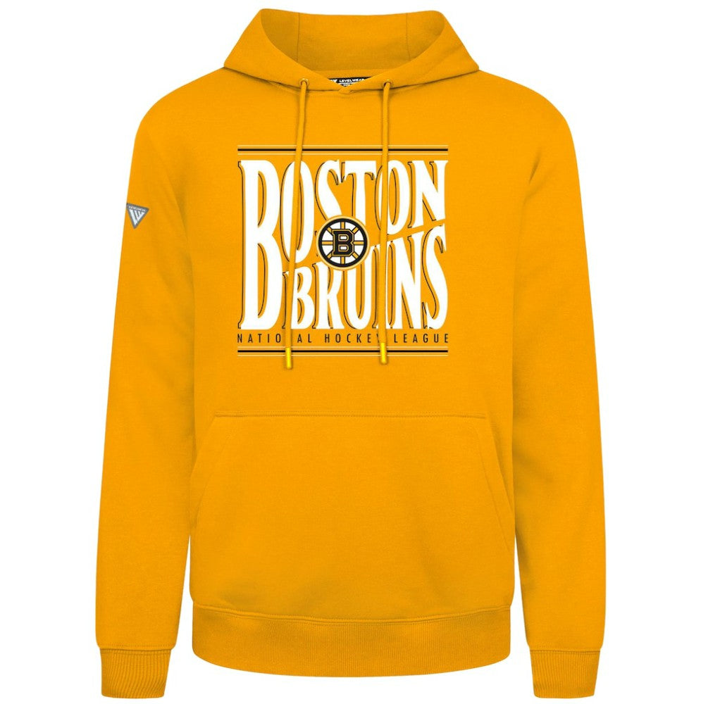 Boston Bruins Levelwear Podium Powerhouse Pullover Hoodie - Gold | US 203092590