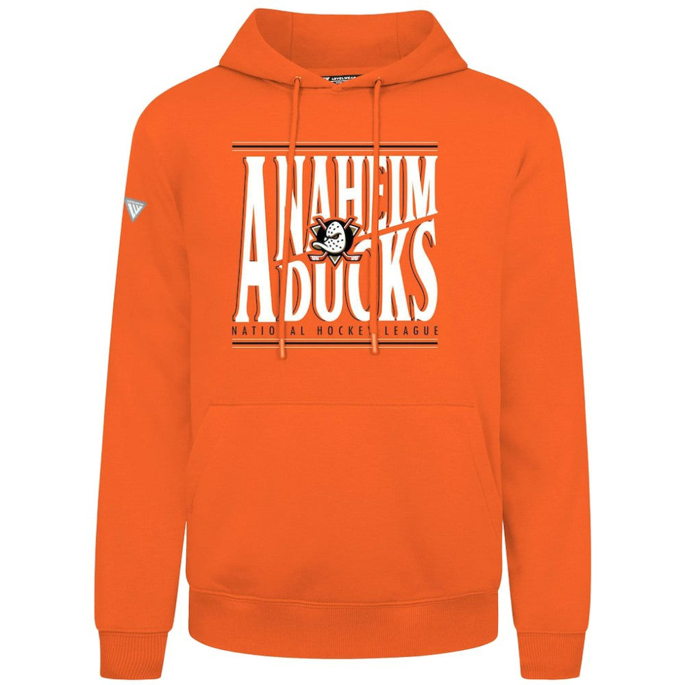 Anaheim Ducks Levelwear Podium Powerhouse Pullover Hoodie - Orange | US 203092593
