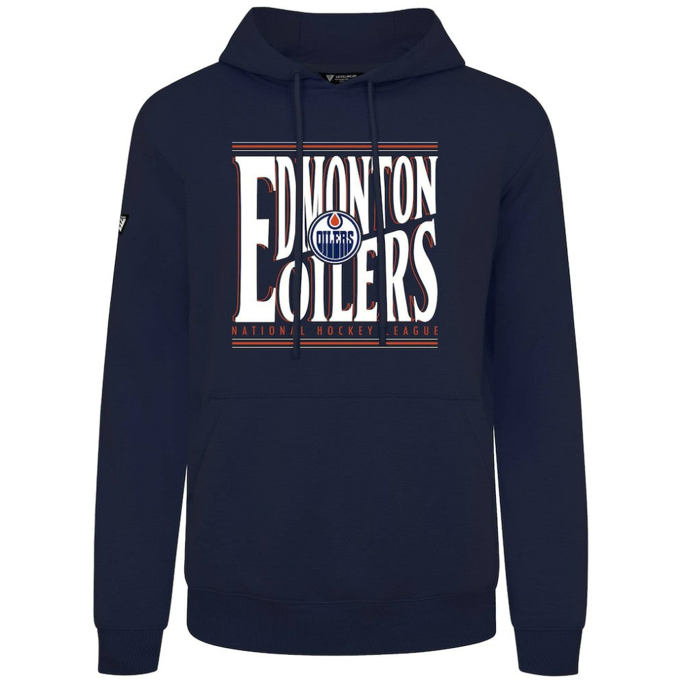 Edmonton Oilers Levelwear Podium Powerhouse Pullover Hoodie - Navy | US 203092600