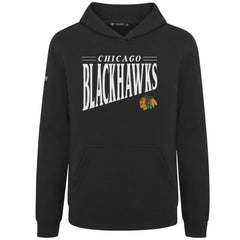 Chicago Blackhawks Levelwear Youth Jr Podium Tally Pullover Hoodie - Black | US 203092603