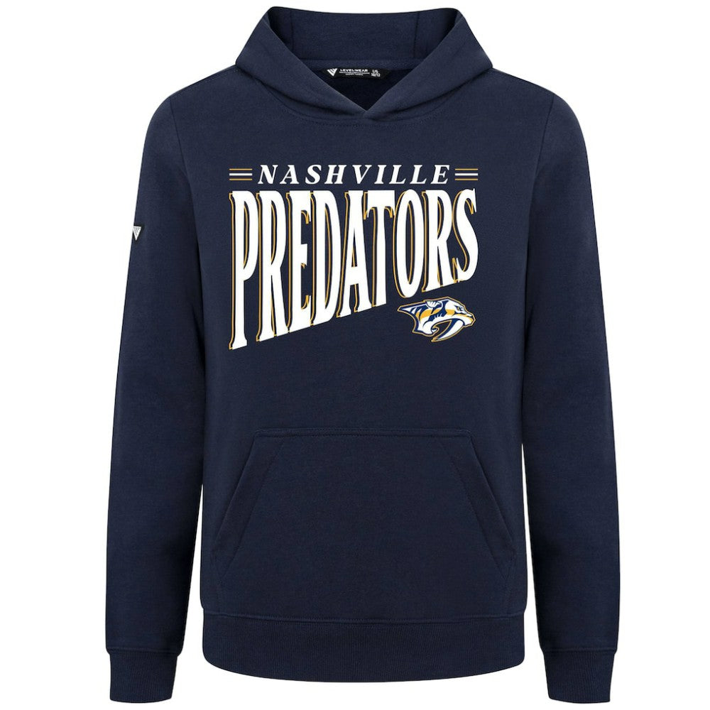Nashville Predators Levelwear Youth Jr Podium Tally Pullover Hoodie - Navy | US 203092605