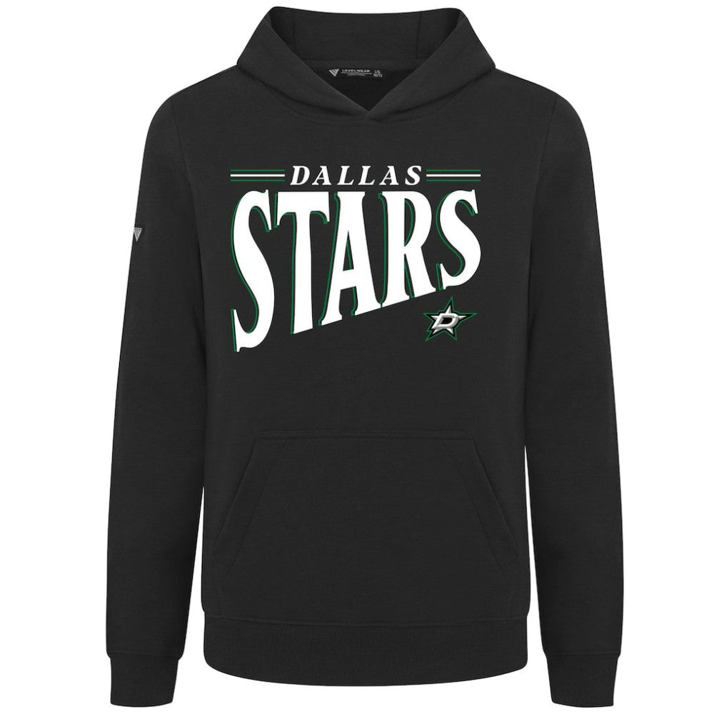 Dallas Stars Levelwear Youth Jr Podium Tally Pullover Hoodie - Black | US 203092614