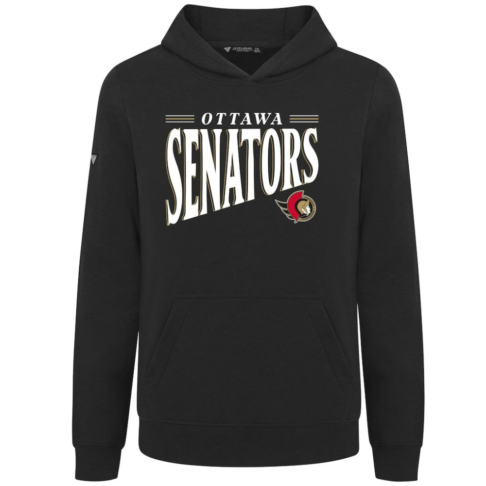 Ottawa Senators Levelwear Youth Jr Podium Tally Pullover Hoodie - Black | US 203092620