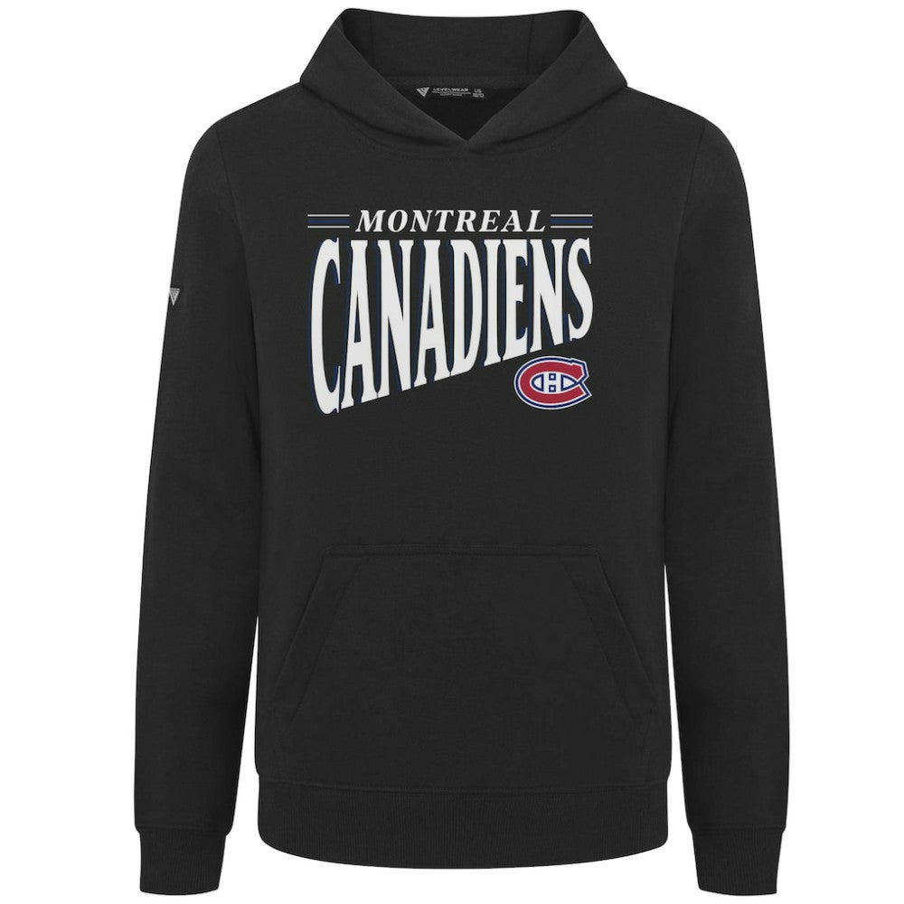 Montreal Canadiens Levelwear Youth Jr Podium Tally Pullover Hoodie - Black | US 203092624