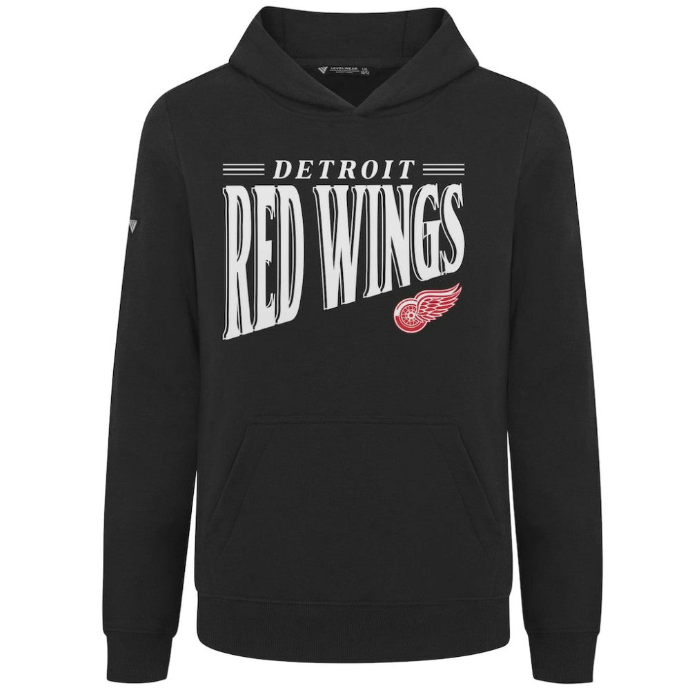 Detroit Red Wings Levelwear Youth Jr Podium Tally Pullover Hoodie - Black | US 203092626