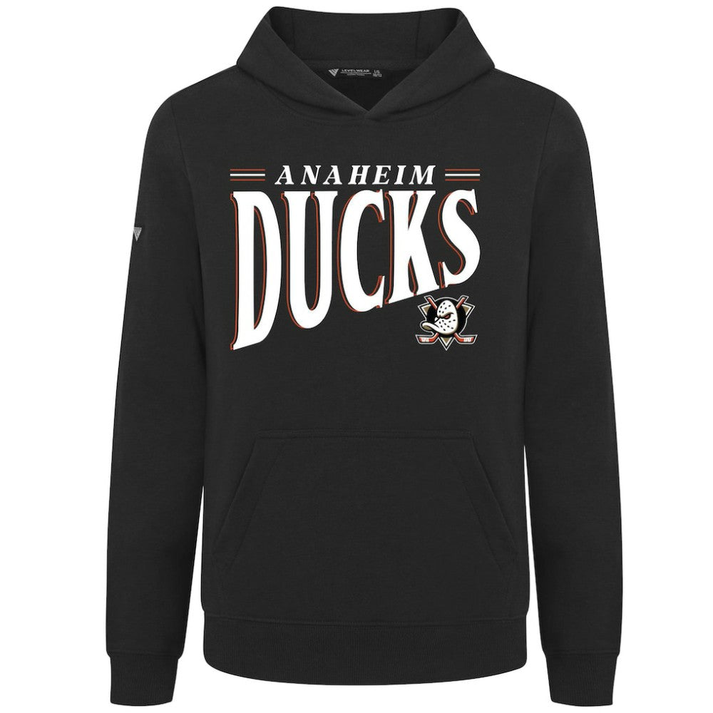 Anaheim Ducks Levelwear Youth Jr Podium Tally Pullover Hoodie - Black | US 203092630