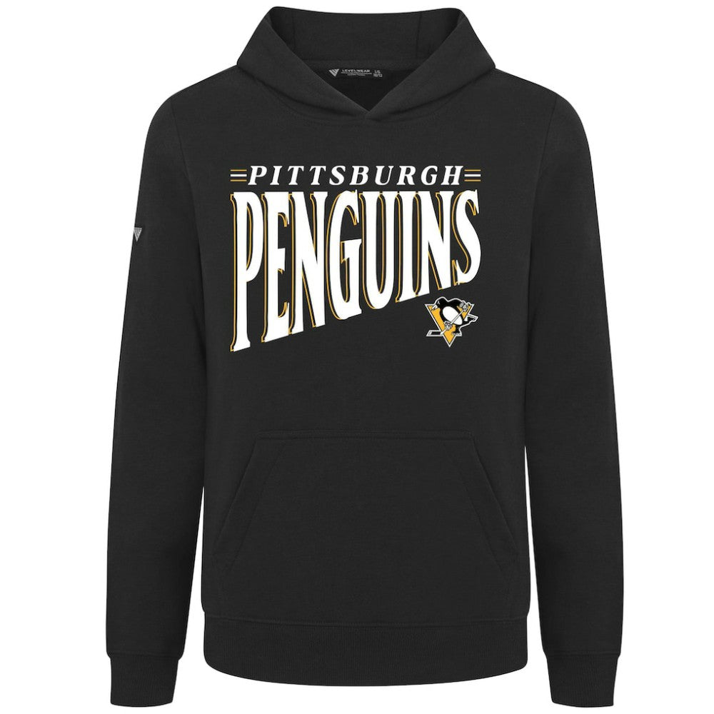 Pittsburgh Penguins Levelwear Youth Jr Podium Tally Pullover Hoodie - Black | US 203092631