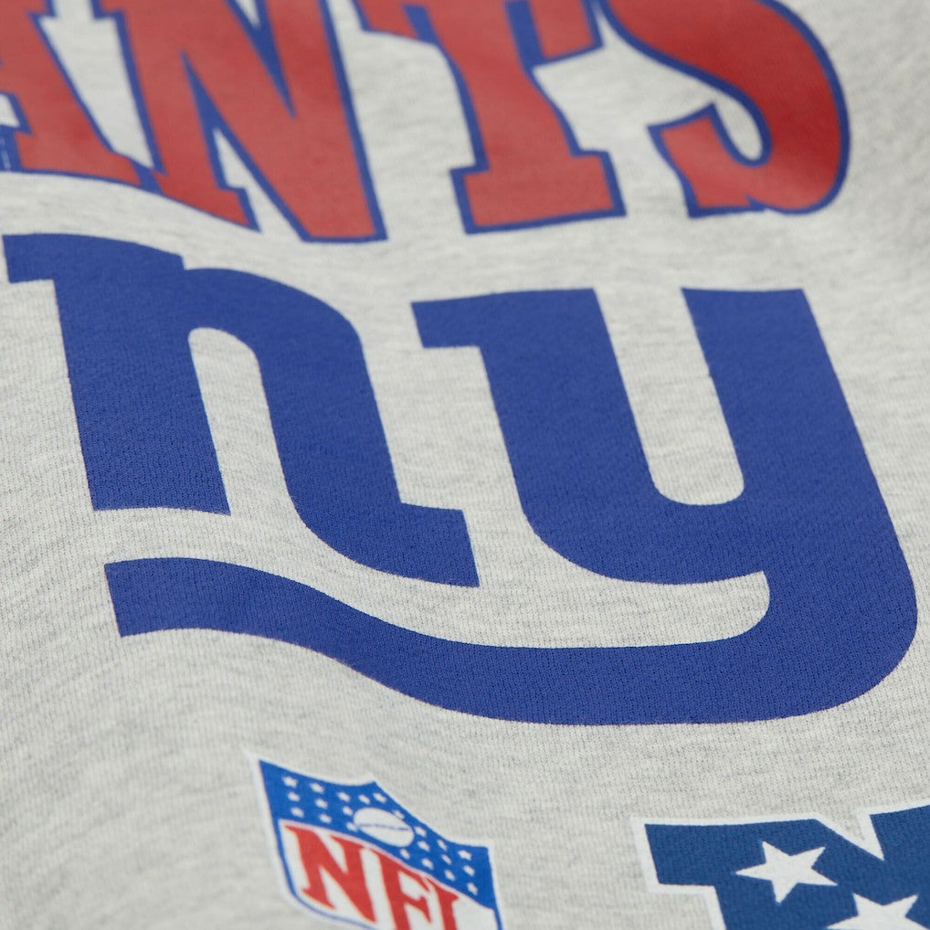 New York Giants All Over Print Vintage Fleece Crewneck Sweatshirt - Heather Gray Sweatshirts