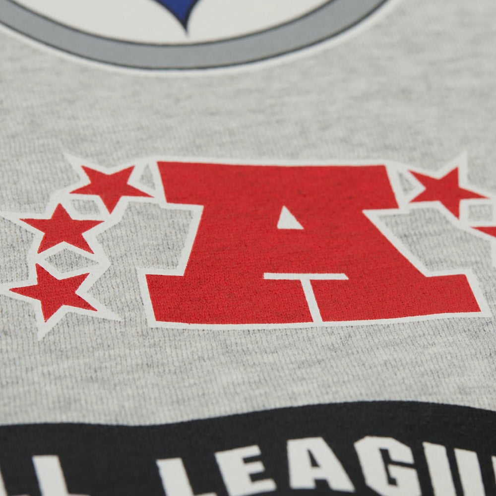 Pittsburgh Steelers All Over Print Vintage Fleece Crewneck Sweatshirt - Heather Gray Sweatshirts