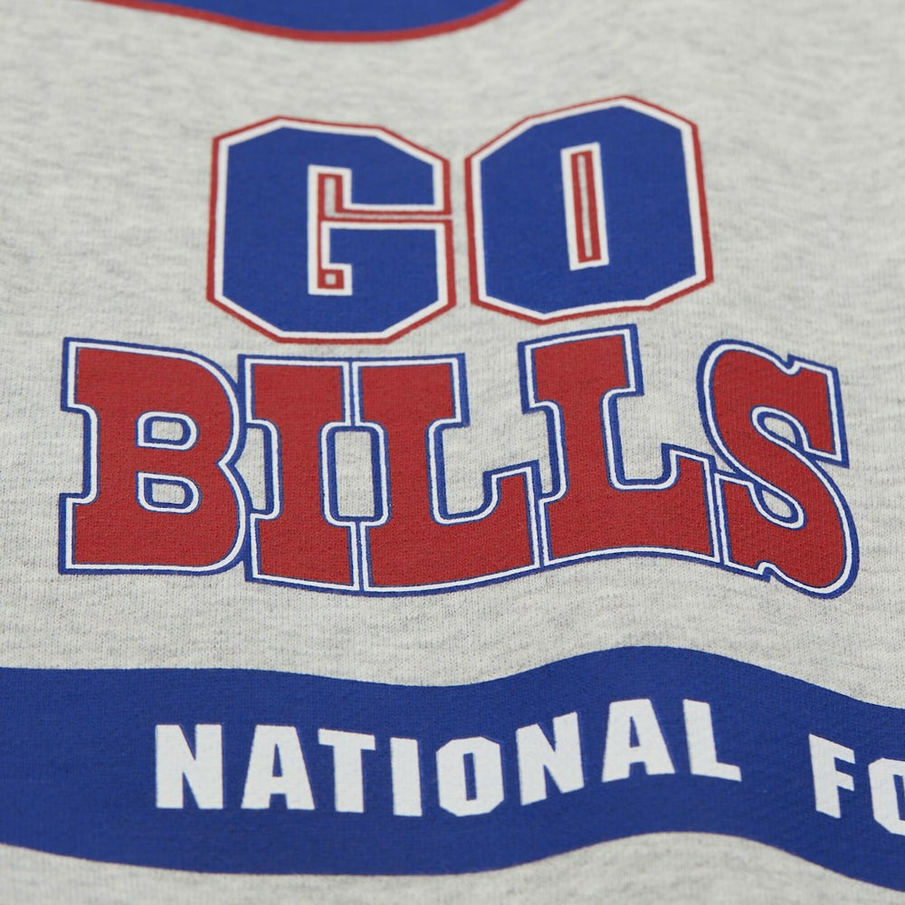 Buffalo Bills All Over Print Vintage Fleece Crewneck Sweatshirt - Heather Gray Sweatshirts