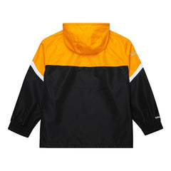 Pittsburgh Steelers Tie Breaker Vintage Logo Lightweight Anorak Half-Zip Windbreaker - Gold/Black Windbreaker