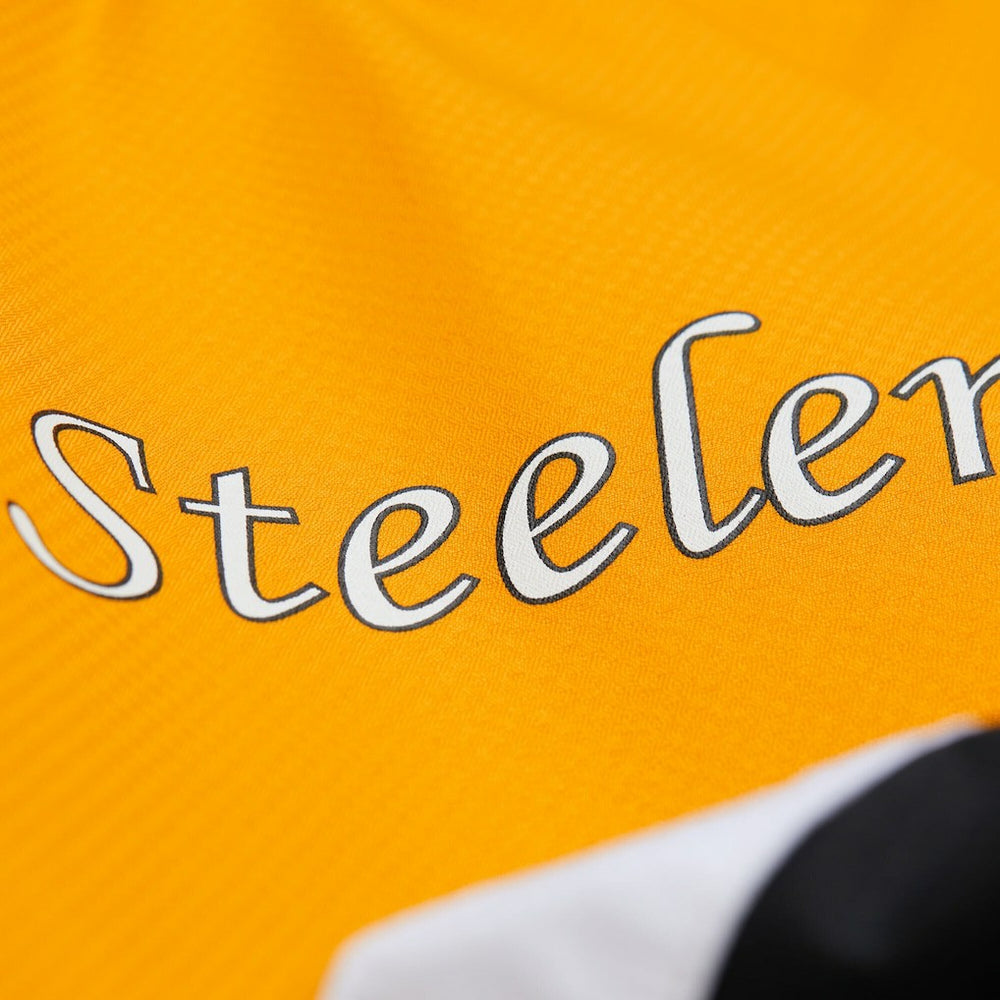 Pittsburgh Steelers Tie Breaker Vintage Logo Lightweight Anorak Half-Zip Windbreaker - Gold/Black Windbreaker