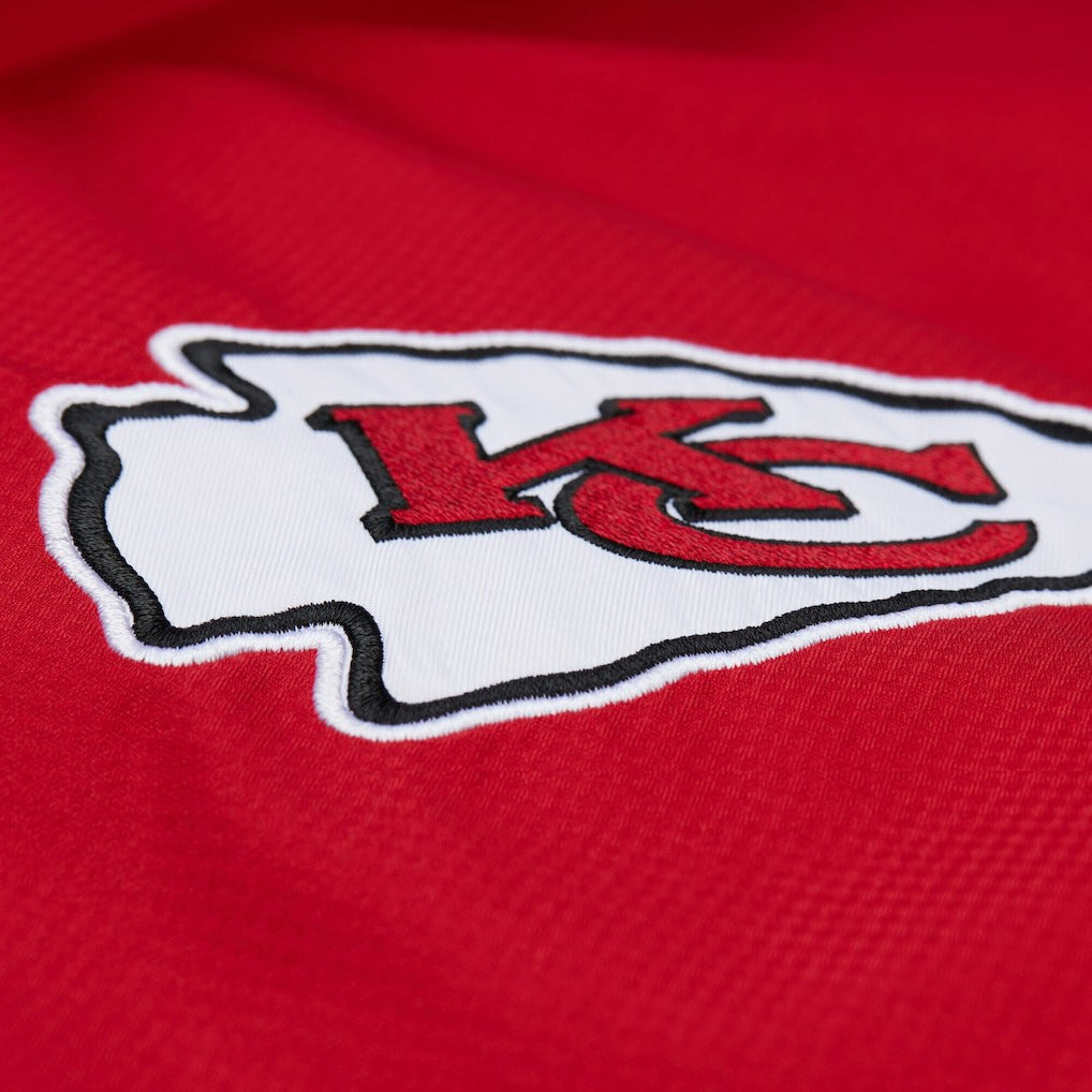 Kansas City Chiefs Tie Breaker Vintage Logo Lightweight Anorak Half-Zip Windbreaker - Red/Black Windbreaker