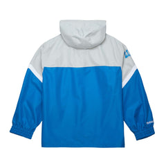 Detroit Lions Tie Breaker Vintage Logo Lightweight Anorak Half-Zip Windbreaker - Silver/Blue Windbreaker