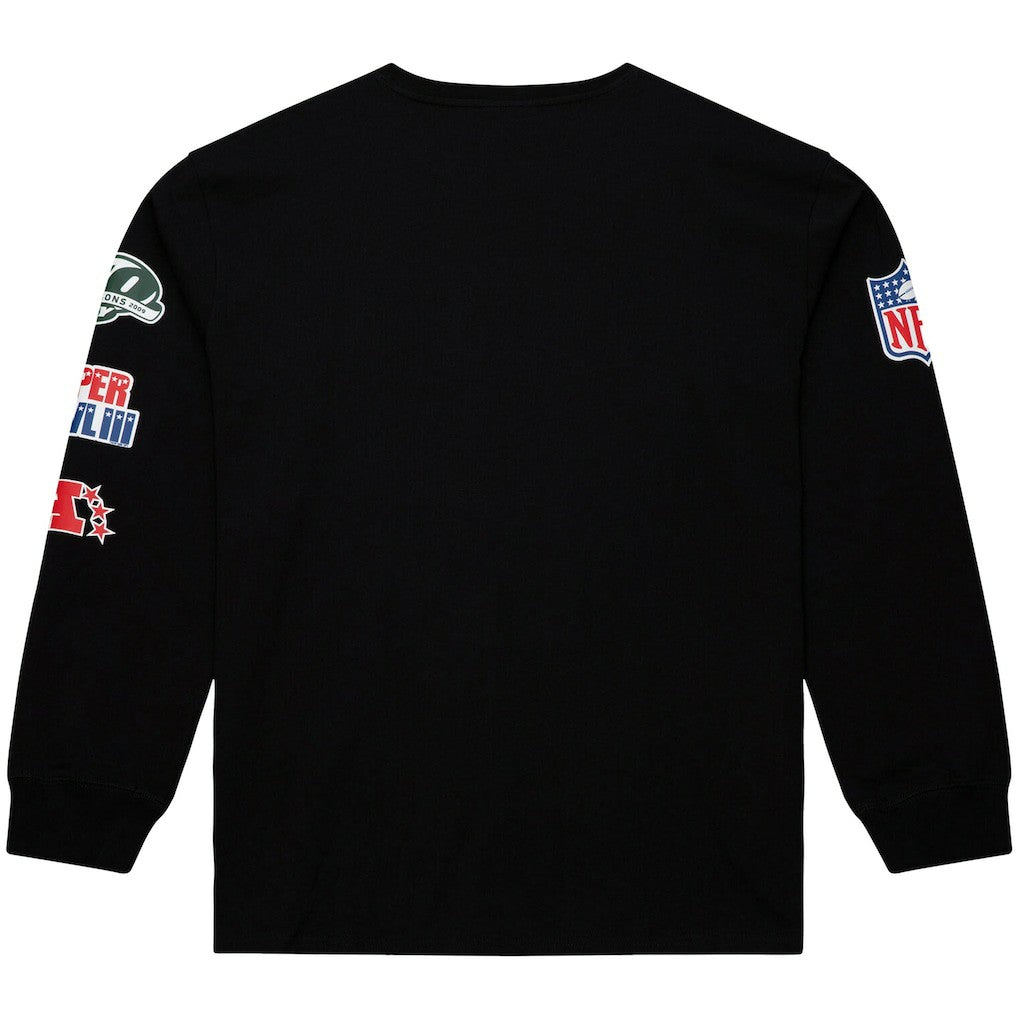 New York Jets Training Camp Vintage Logos Long Sleeve T-Shirt - Black T-shirts