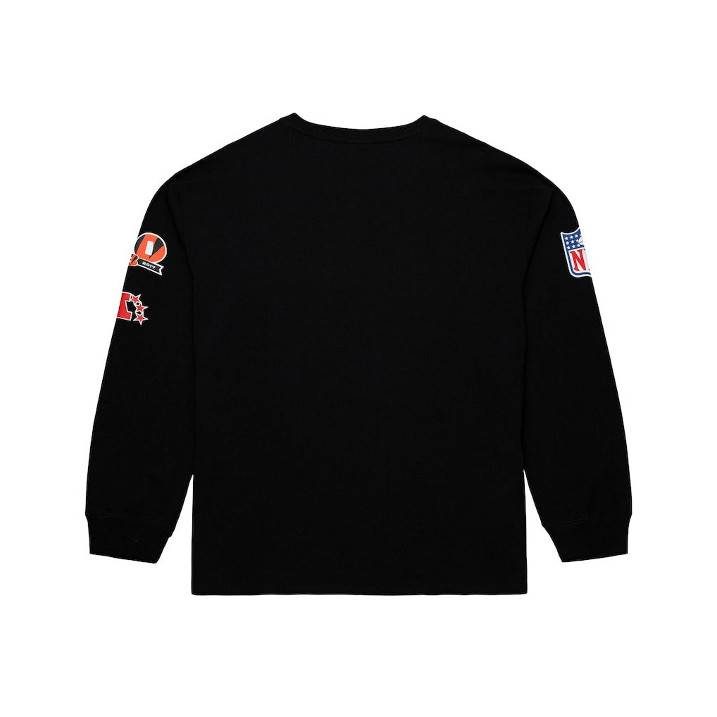 Cincinnati Bengals Training Camp Vintage Logos Long Sleeve T-Shirt - Black T-shirts