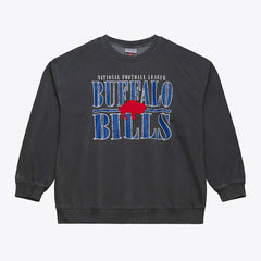 Buffalo Bills Downtown Crew Vintage Logo Sweatshirt - Black Sweatshirts