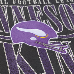 Minnesota Vikings Downtown Crew Vintage Logo Sweatshirt - Black Sweatshirts