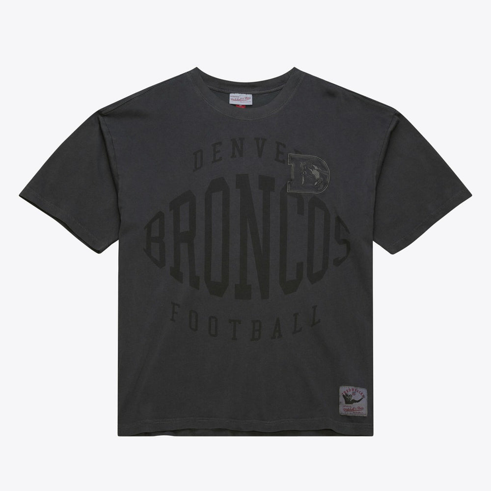 Denver Broncos Downtown Collection Premium Vintage Logo T-Shirt - Black T-shirts