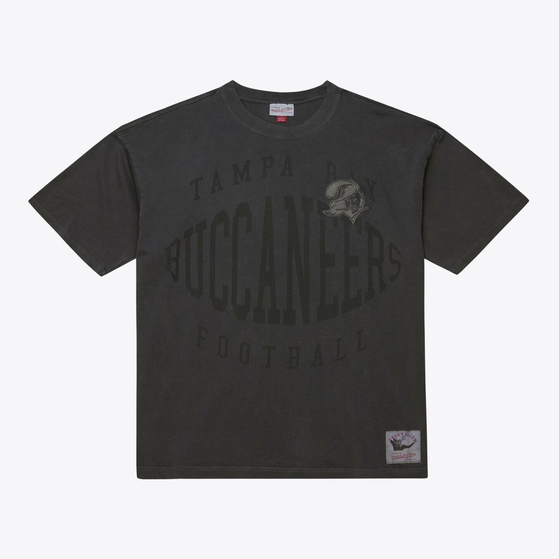 Tampa Bay Buccaneers Downtown Collection Premium Vintage Logo T-Shirt - Black T-shirts