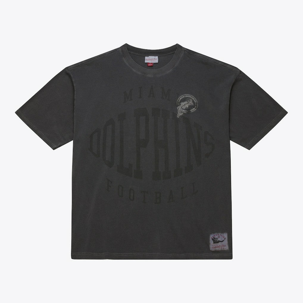 Miami Dolphins Downtown Collection Premium Vintage Logo T-Shirt - Black T-shirts