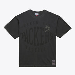Green Bay Packers Downtown Collection Premium Vintage Logo T-Shirt - Black T-shirts