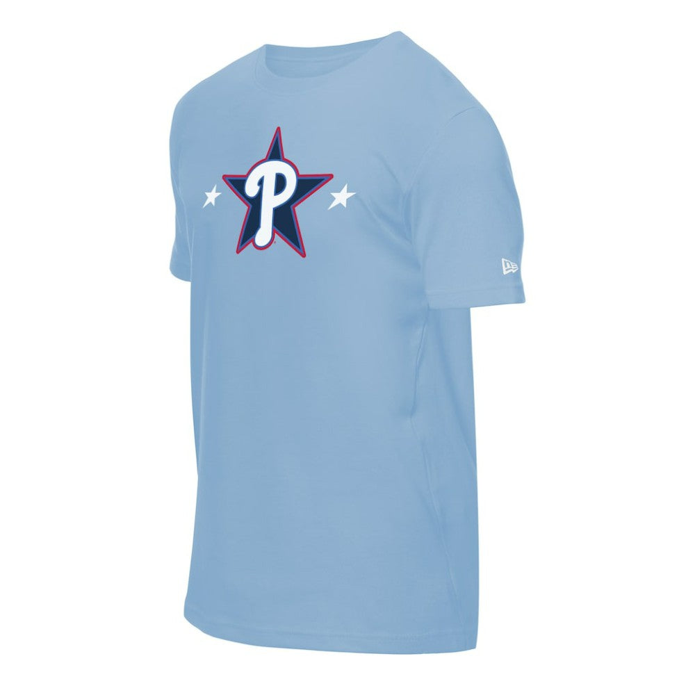Philadelphia Phillies New Era 2025 MLB All-Star Game Workout T-Shirt - Light Blue T-shirts