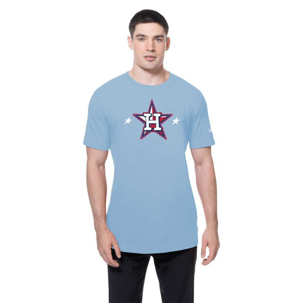 Houston Astros New Era 2025 MLB All-Star Game Workout T-Shirt - Light Blue T-shirts