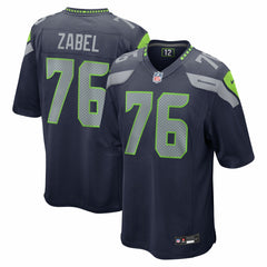 Grey Zabel Seattle Seahawks 2025 NFL Draft First Round Pick Game Jersey - College Navy Jerseys