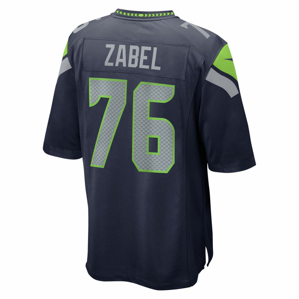 Grey Zabel Seattle Seahawks 2025 NFL Draft First Round Pick Game Jersey - College Navy Jerseys