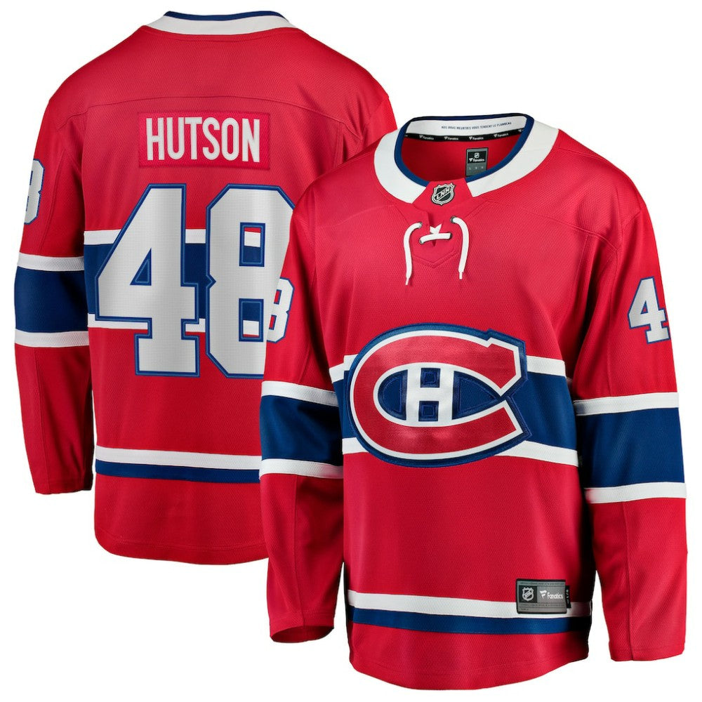 Lane Hutson Montreal Canadiens Fanatics Home Breakaway Jersey - Red | US 203101799