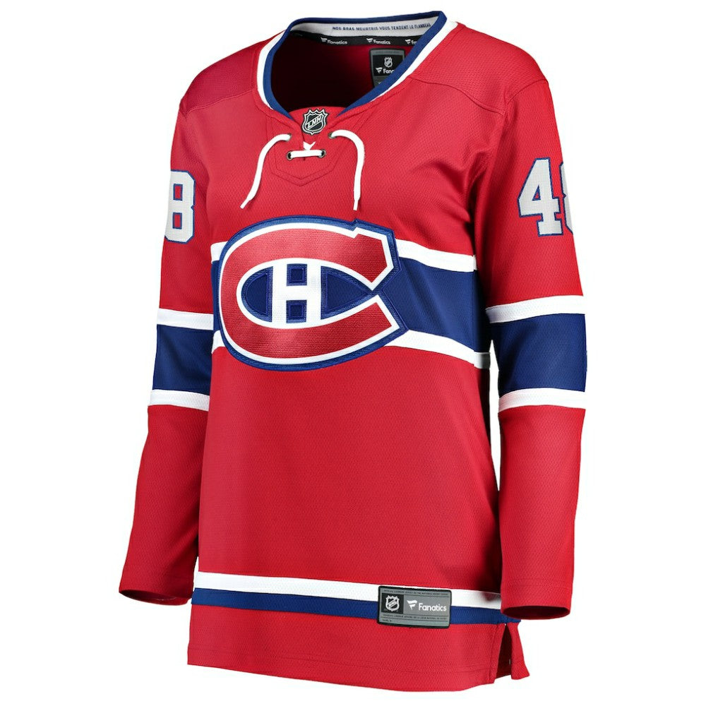 Lane Hutson Montreal Canadiens Fanatics Women's Home Breakaway Player Jersey - Red | US 203101800