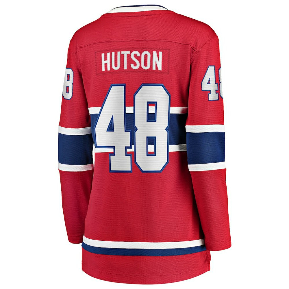 Lane Hutson Montreal Canadiens Fanatics Women's Home Breakaway Player Jersey - Red | US 203101800