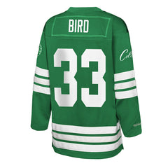 Larry Bird Boston Celtics Youth Maxxed Out 2.0 Fashion Hockey Jersey Kelly Green - Mitchell & Ness