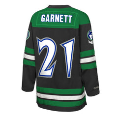 Kevin Garnett Minnesota Timberwolves Youth Maxxed Out 2.0 Fashion Hockey Jersey Black - Mitchell & Ness