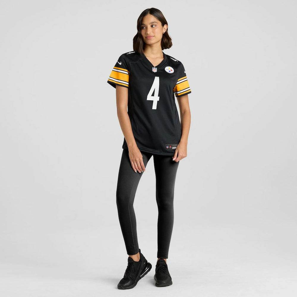 DK Metcalf Pittsburgh Steelers Women's Team Game Jersey - Black Jerseys