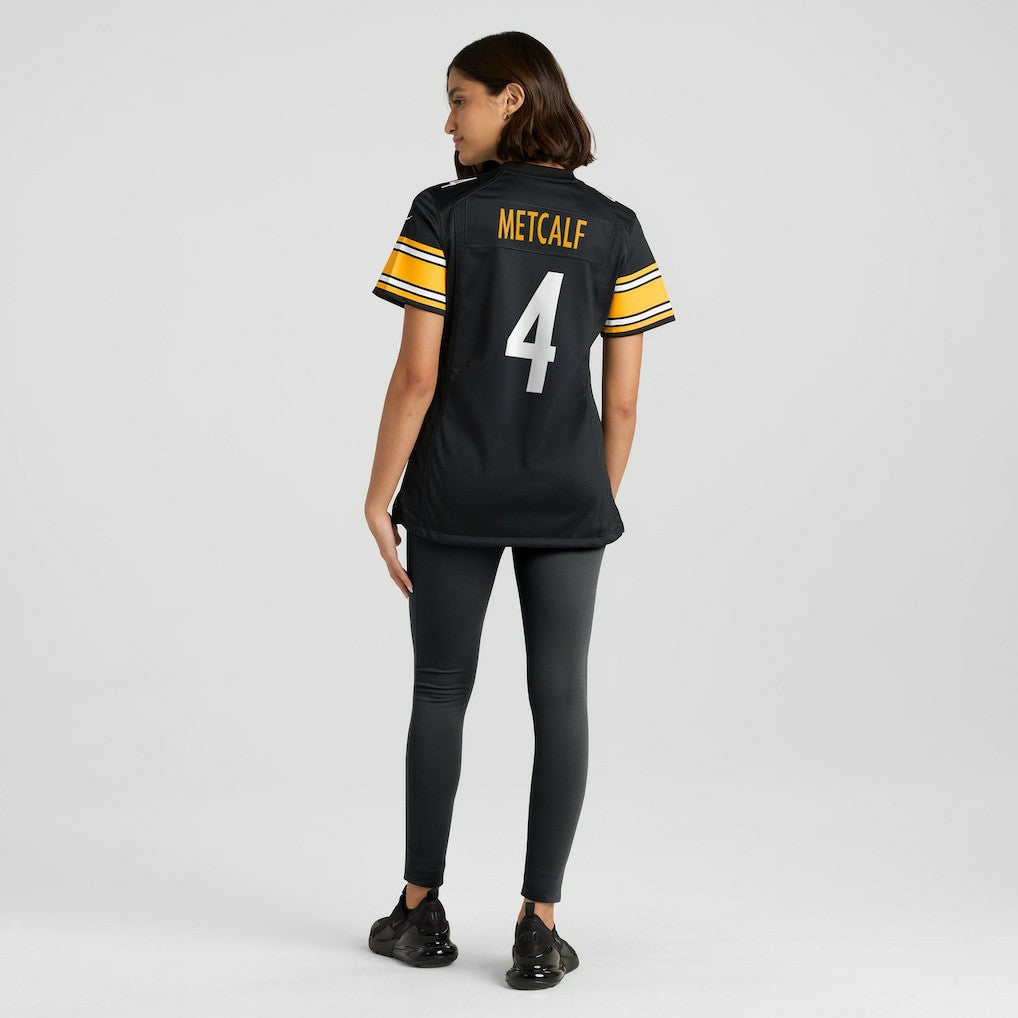 DK Metcalf Pittsburgh Steelers Women's Team Game Jersey - Black Jerseys