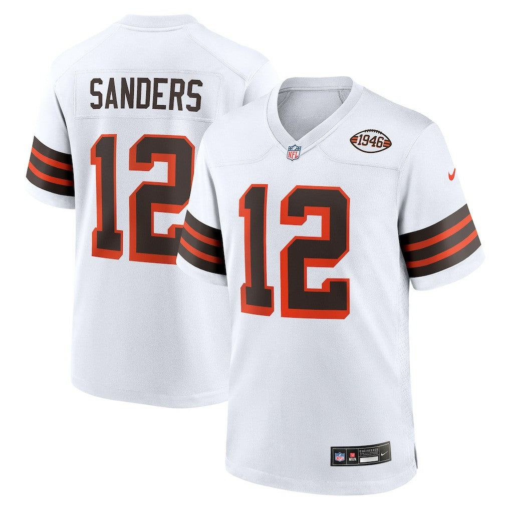 Shedeur Sanders Cleveland Browns 2025 NFL Draft 2nd Alternate Game Jersey - White Jerseys