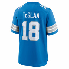 Isaac TeSlaa Detroit Lions Game Player Jersey - Blue Jerseys