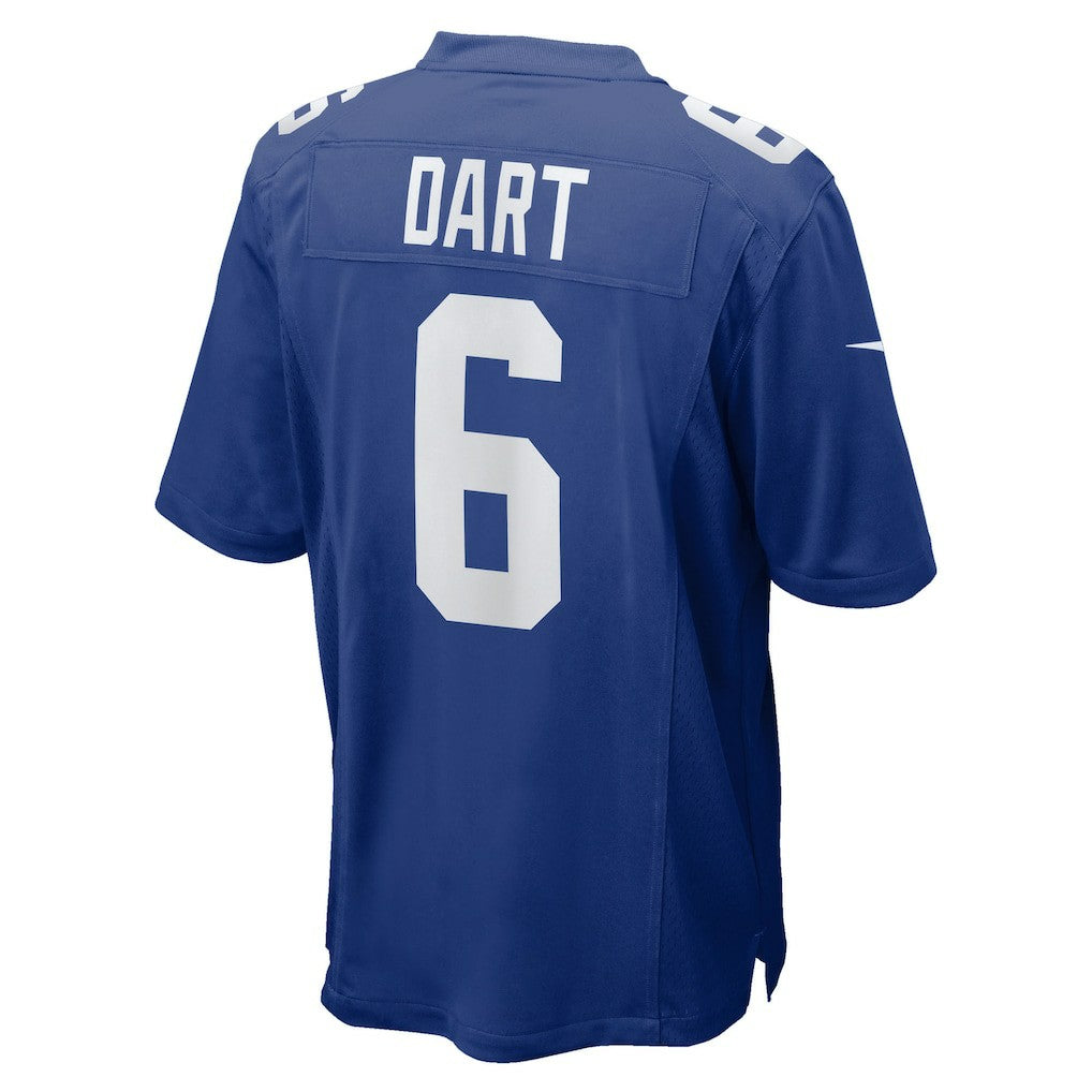 Jaxson Dart New York Giants 2025 NFL Draft First Round Pick Game Jersey - Royal Jerseys