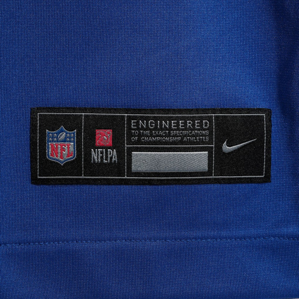 Jaxson Dart New York Giants 2025 NFL Draft First Round Pick Game Jersey - Royal Jerseys