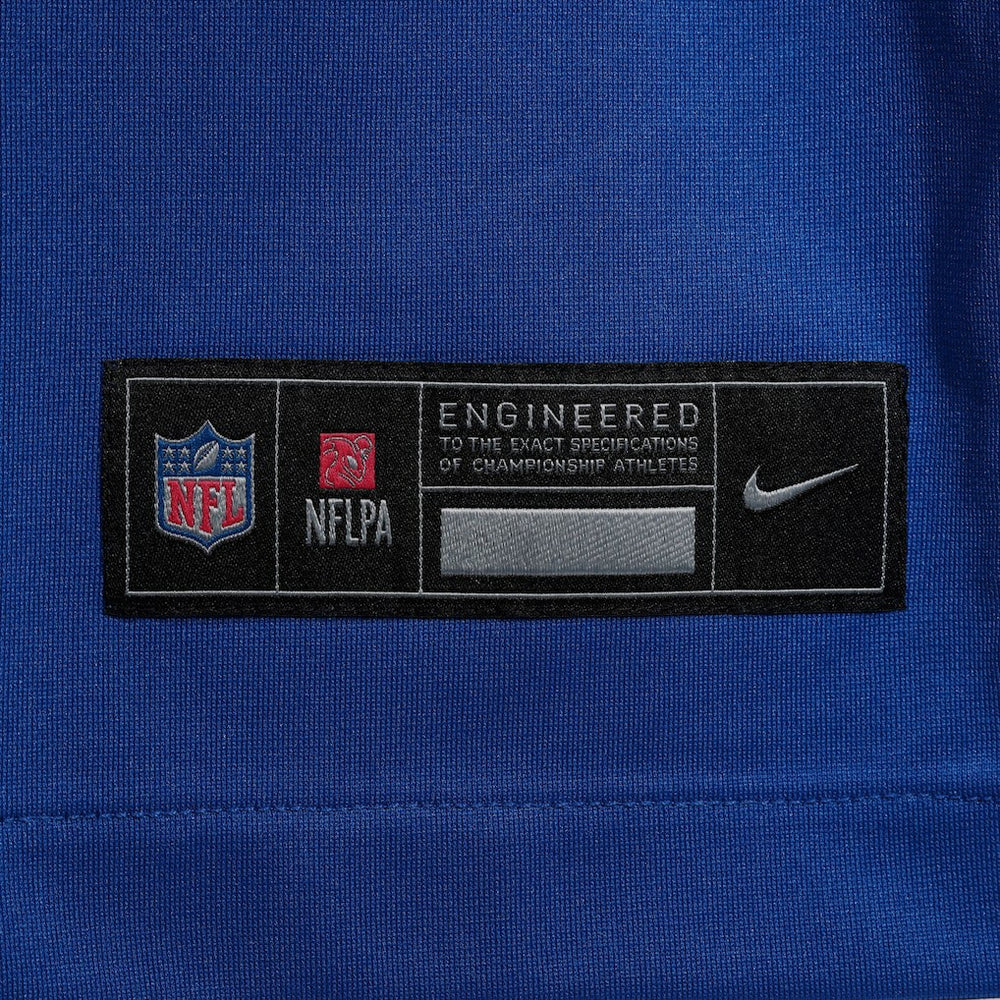 Jaxson Dart New York Giants 2025 NFL Draft First Round Pick Game Jersey - Royal Jerseys