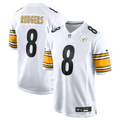 Aaron Rodgers Pittsburgh Steelers Game Jersey - White Jerseys