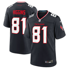 Jayden Higgins Houston Texans Game Jersey - Navy Jerseys
