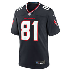 Jayden Higgins Houston Texans Game Jersey - Navy Jerseys